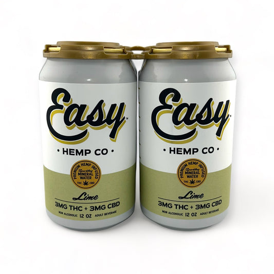 Easy Hemp Co. - Lime Mineral Water 8 Pack