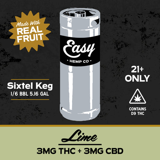 Easy Hemp Co. - Lime Mineral Water 1/6 Keg