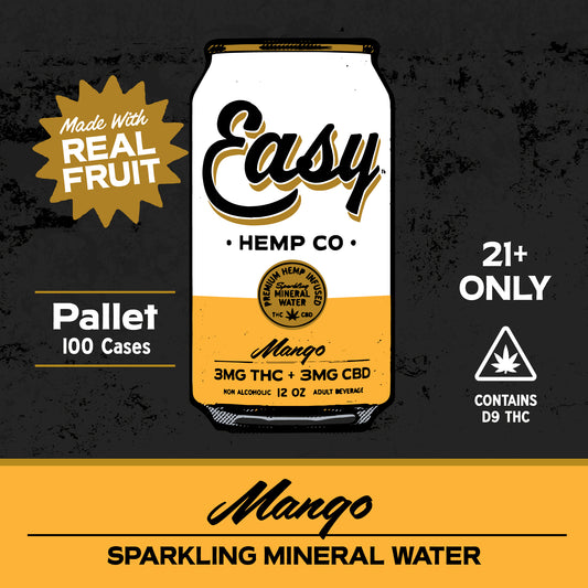 Easy Hemp Co. - Mango Mineral Water 100 Case Pallet
