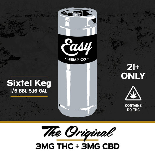 Easy Hemp Co. - The Original Unflavored Mineral Water 1/6 Keg